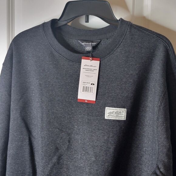 Eddie Bauer Men's XL Supersoft Fleece Classic Fit Heavyweight Crew Sweatshirt - Picture 3 of 10